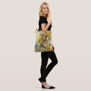 Tiger Zeichnend Tasche