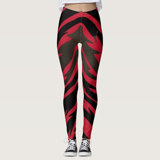 Tiger Zodiac Leggings - Strickende Yoga-Ameisen Fr (Vorderseite)