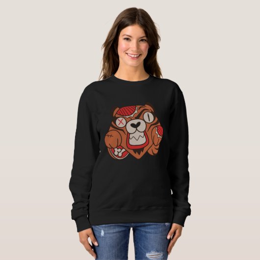 Tiger zombie death sweatshirt (Vorne ganz)