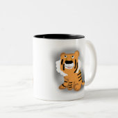 Tiger Zweifarbige Tasse (VorderseiteRechts)