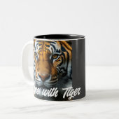 Tiger Zweifarbige Tasse (Vorderseite Links)
