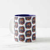 Tiger Zweifarbige Tasse (Vorderseite Links)
