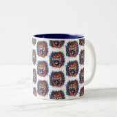 Tiger Zweifarbige Tasse (VorderseiteRechts)