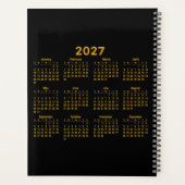 Tigeraahresplaner 2027 planer (Rückseite)