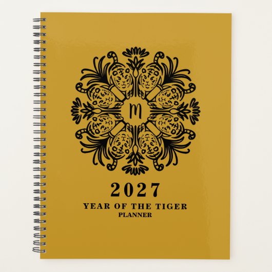 Tigeraahresplaner 2027 planer (Vorderseite)