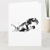 Tigerangriff Dankeskarte (Vorderseite)