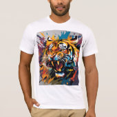 Tigerangriff T-Shirt (Vorderseite)