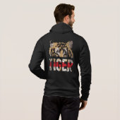 Tigerauge Hoodie (Schwarz voll)