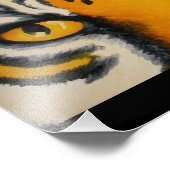 Tigeraugen-Foto Fotodruck (Ecke)