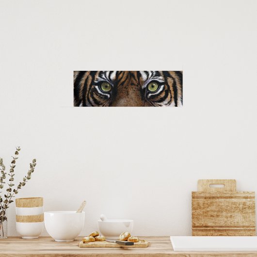 Tigeraugen Poster (Küche)