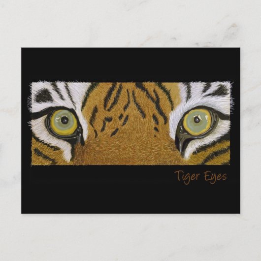 Tigeraugen Postkarte (Vorderseite)