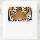 Tigeraugen Rechteckiger Aufkleber (Tasche)