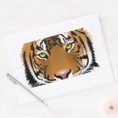 Tigeraugen Rechteckiger Aufkleber (Umschlag)