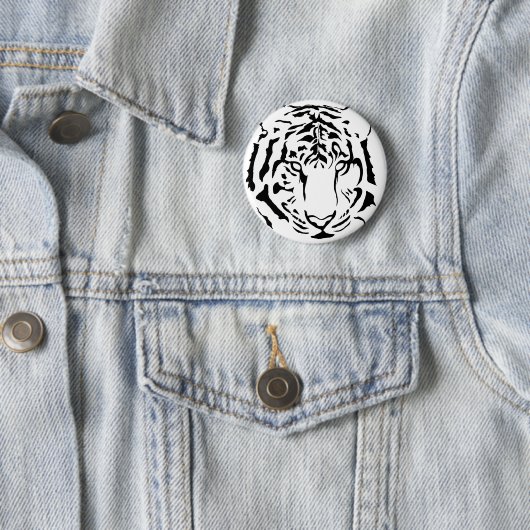 Tigeraugen und Streifen Silhouette Button (Beispiel)