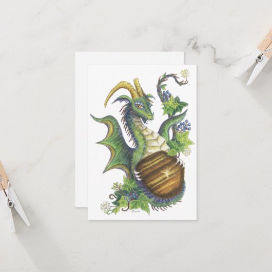 Tigeraugendrache - Karte (Vorderseite/Rückseite Beispiel)