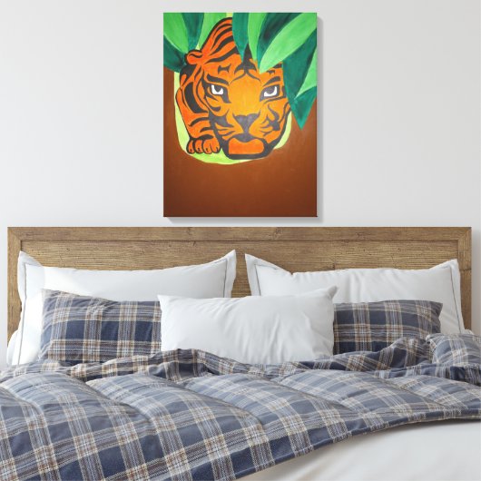 Tigeraugenwerbung Leinwanddruck (Insitu (Schlafzimmer))