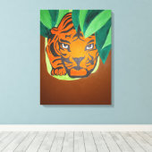 Tigeraugenwerbung Leinwanddruck (Insitu (Holzboden))