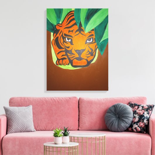 Tigeraugenwerbung Leinwanddruck (Insitu (Wohnzimmer))