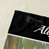 Tigerbaden | DIY Name | Schwarz Strandtuch (Beispiel)