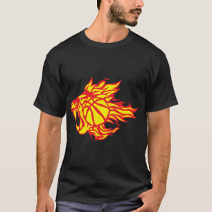 Tigerbasketball Flamme Tigerfeuer 3027 T-Shirt