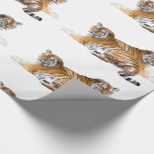 Tigerbild für glänzendes Papier Geschenkpapier (Ecke)
