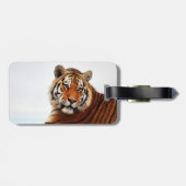 Tigerblick seitwärts Foto Gepäckanhänger (Rückseite horizontal)