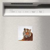 Tigerblick seitwärts Foto Magnet (In Situ (Geschirrspüler))