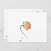 TigerBlume Postkarte (Vorne/Hinten)