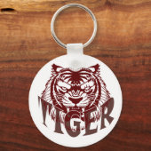 Tigerbrüllen Schlüsselanhänger (Vorderseite)
