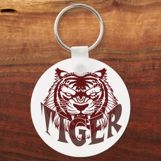 Tigerbrüllen Schlüsselanhänger (Vorderseite)