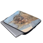 Tigercat Illustration Design Laptopschutzhülle (Vorne Knopf)