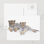 Tigercubs Postkarte (Vorne/Hinten)