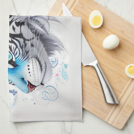 Tigerdesign Geschirrtuch (Viertel Falte)