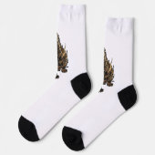 Tigerdrache Socken (Linkes Detail)