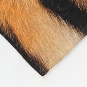 Tigerdruck-Textur Fleecedecke (Ecke)