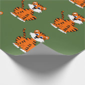 Tigerentwurfs-Packpapier Geschenkpapier (Ecke)