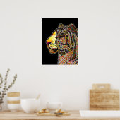 Tigerfarbe Poster (Küche)