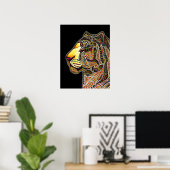 Tigerfarbe Poster (Heimbüro)