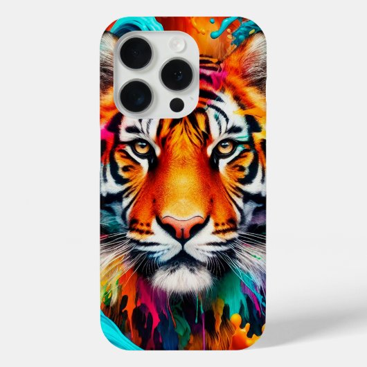 Tigerfarben Case-Mate iPhone Hülle (Rückseite)