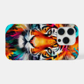 Tigerfarben iPhone Hülle (Rückseite (Horizontal))