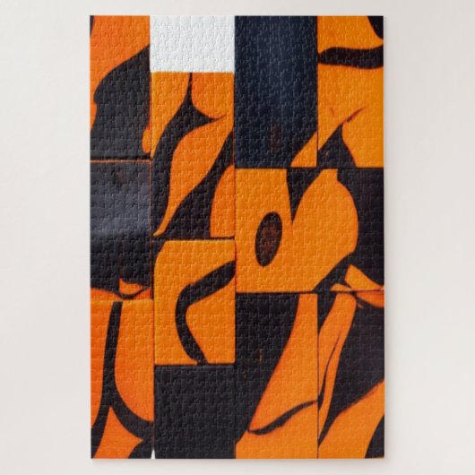 Tigerfarben Puzzle (Vertikal)