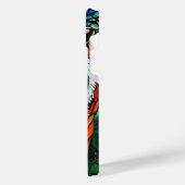 Tigerfarbglas iPhone Hülle (Linke Seite)