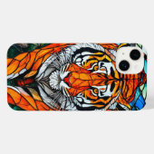 Tigerfarbglas iPhone Hülle (Rückseite (Horizontal))