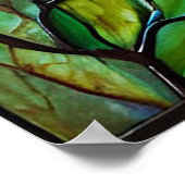 Tigerfarbglas Poster (Ecke)