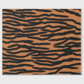 Tigerfell-Muster Geschenkpapier (Flach)