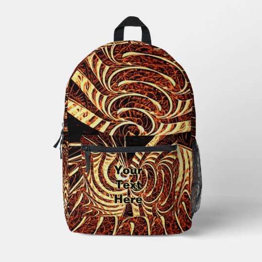 Tigerfisch Bedruckter Rucksack (Vorderseite)