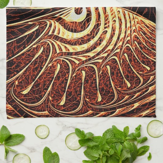 Tigerfisch Handtuch (Gefaltet)