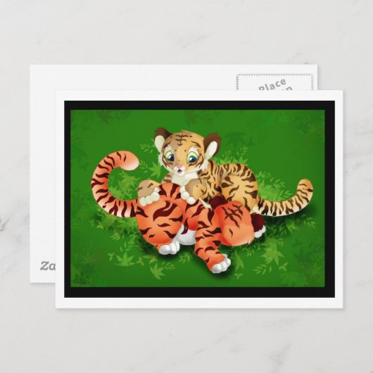 Tigerfisch Postkarte (Vorne/Hinten)