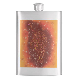 Tigerflasche in der Starry Night Flachmann