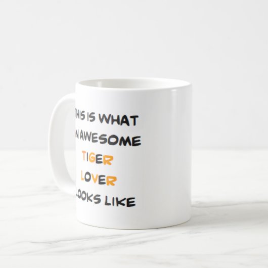 Tigerfreund, phantastisch kaffeetasse (Vorderseite Links)